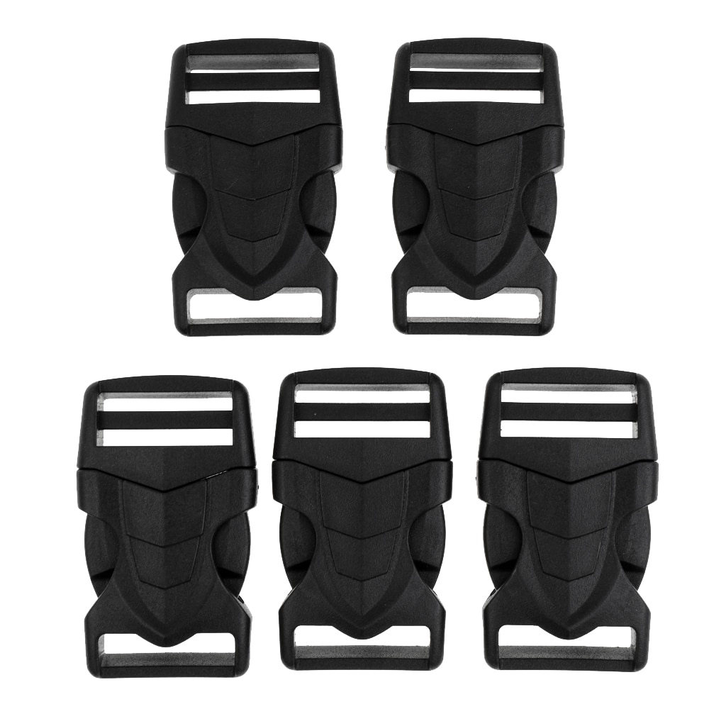 Clip Closures For Backpack And Bags Replacement 25mm Strap Fastener Plug Buckle, Set Of 5 / Set