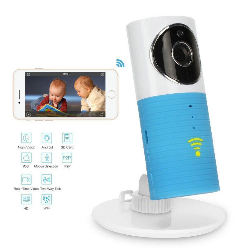 Nachtzicht Draadloze babyfoon Mini IP babyfoon Met Camera Detectie Baby hd 720 p p2p wifi camera met night vision