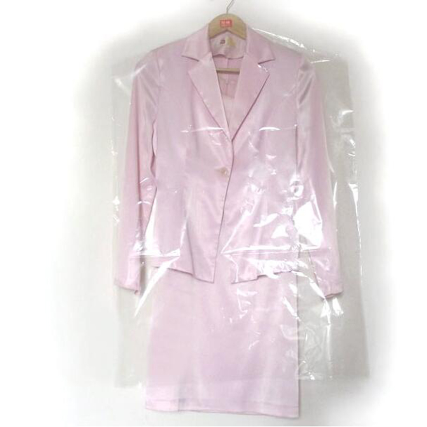 2 stuks/set plastic transparante stofhoes kledingstuk van kleding hangende zak opbergtas garderobe hangende kleding kledingwinkel