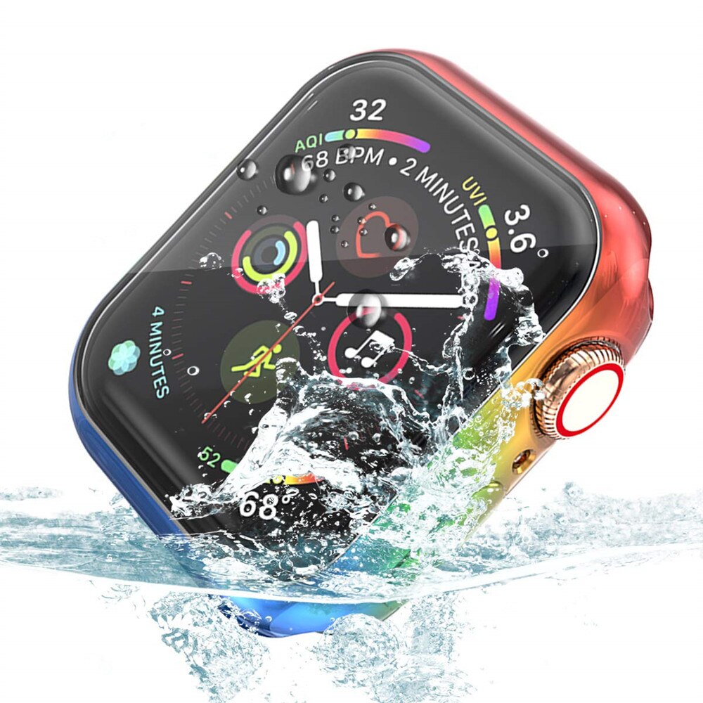 5 carcasas de de Color degradado para Apple Watch Series SE 6 5 4, cubierta protectora delgada, parachoques de para iWatch 44MM 40MM