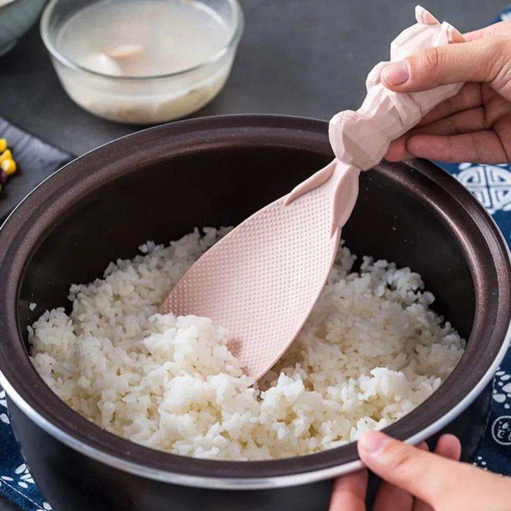 Kitchen Rabbit Rice Spoon No Sticky Table Paddle Stand Scoop Ladle Cooking Tools Kitchen Utensil Rice Cooker Shovel Accessories
