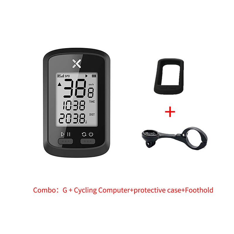 XOSS G+ Bike Computer wireless Bluetooth ANT+ GPS Cycling Computer For speed measurement navigation and data sharing LCD display: Combination 3