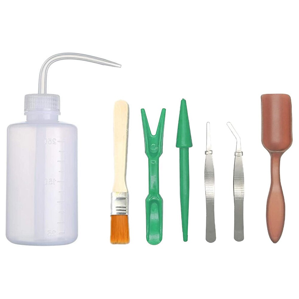 Garden Transplanting Kit Succulent Care Succulent Transplant Tool Accessories Gardening Hand Planting Tools Set Flowers Supplies: Brown