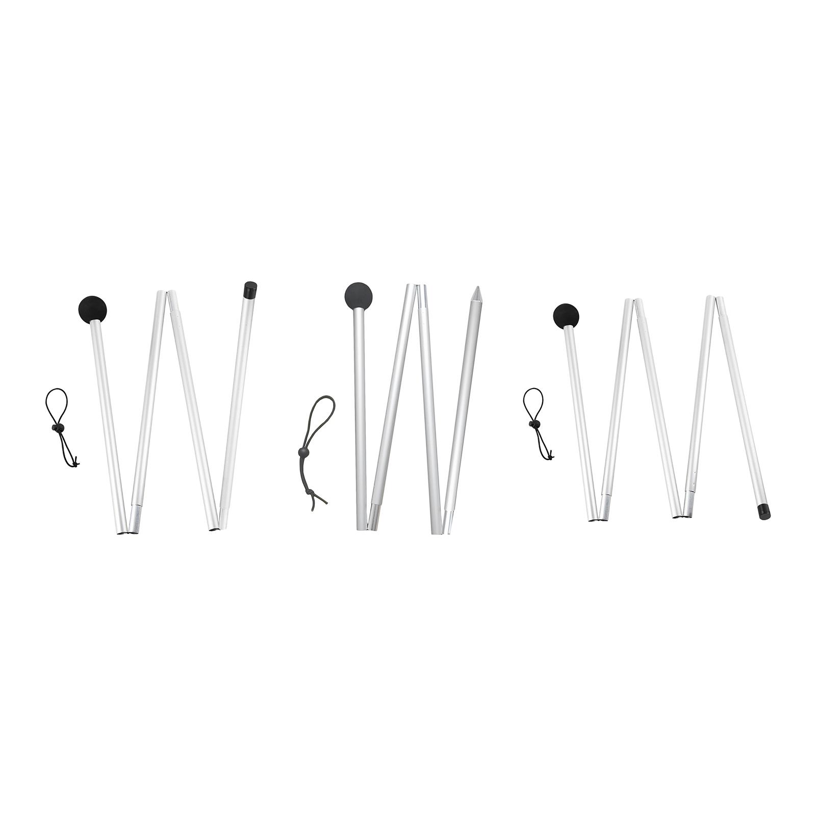 Tent Poles Tent Rods 1.6M/2M Preassembled Tent Pole for Tarp Gardening Shelter