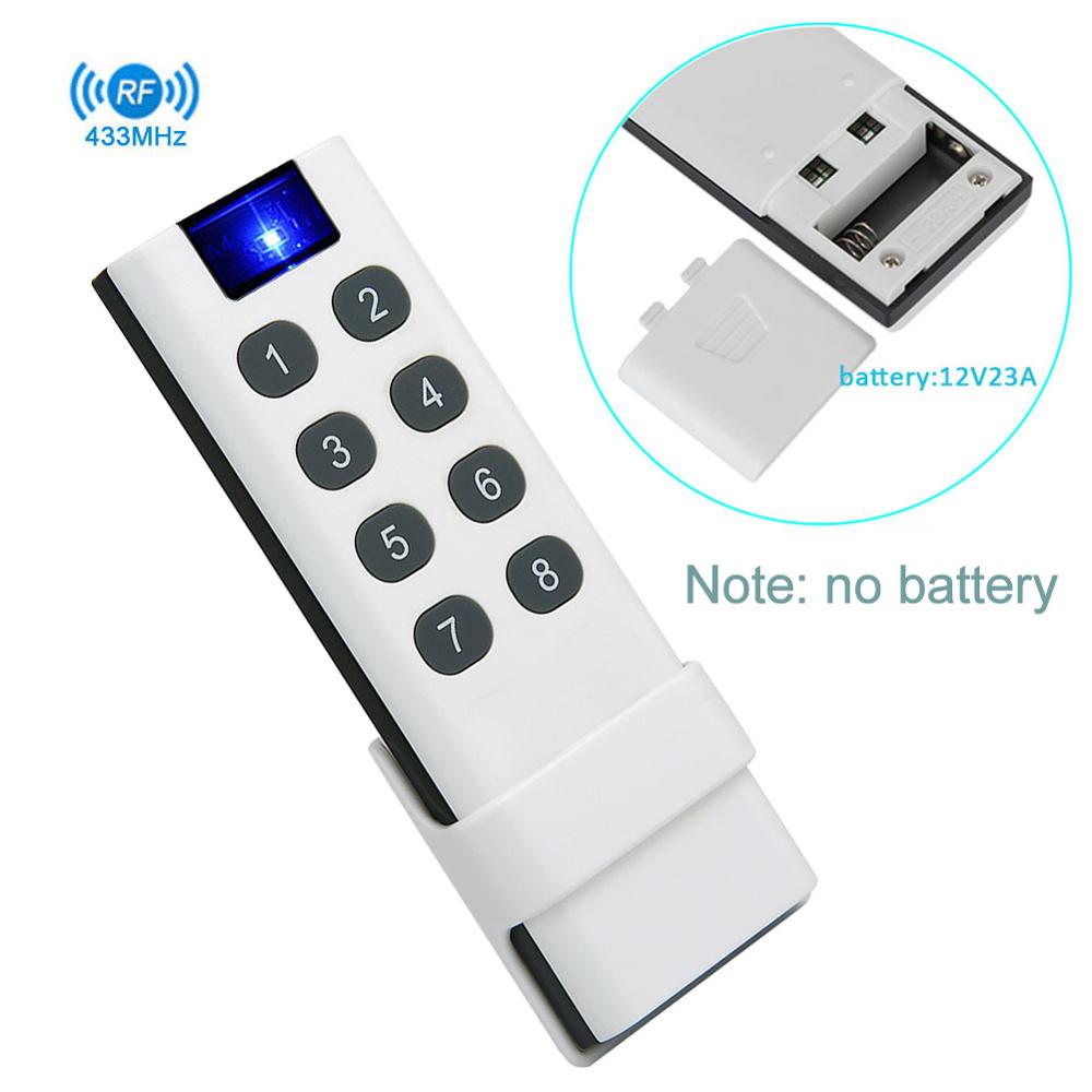 200M 433Mhz Universele Draadloze Afstandsbediening, 1/2/4/6/8/10 Knoppen, muur Gemonteerde, Kan Controle Ktnnkg Remote Ontvanger.: kit5