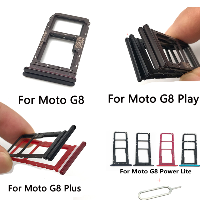 5PCS SIM Card Tray Slot Holder Replacement Part For Motorola Moto G8 G8 Plus G8 Play G8 Power Lite