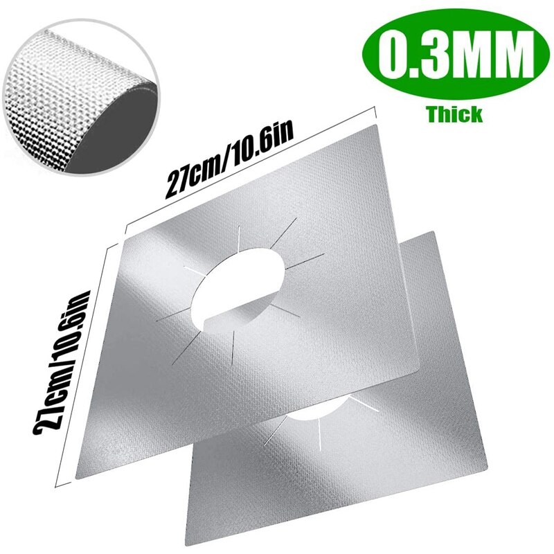 Couvertures de brûleur de cuisinière, revêtements de brûleur de cuisinière à gaz, couvertures supérieures de cuisinière à gaz réutilisables antiadhésives pour la cuisine, faciles à nettoyer