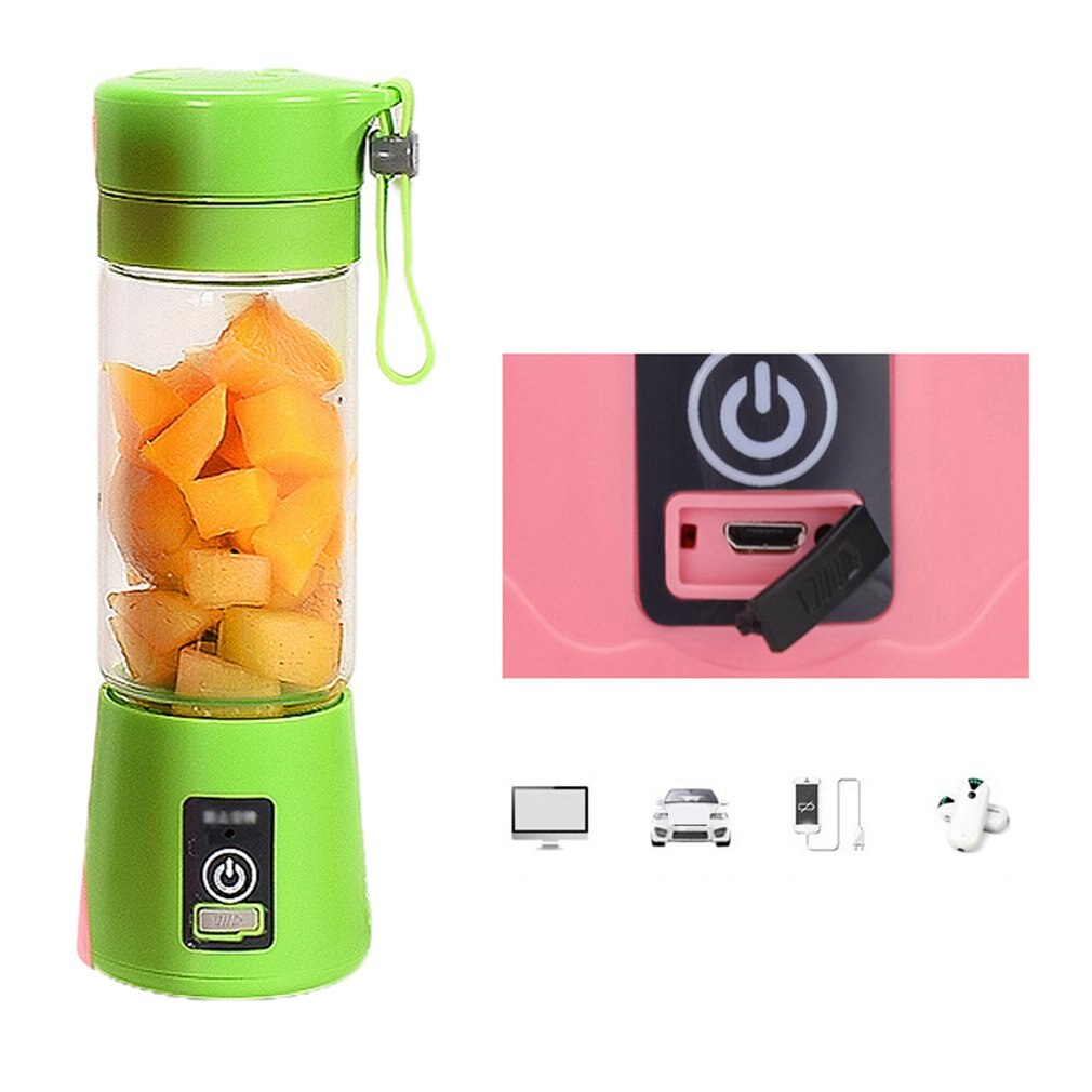 Tragbare Elektrische Saft Tasse USB Elektrische Obst Entsafter Handheld Smoothie Hersteller Saft Tasse USB Rührgerät Ladekabel