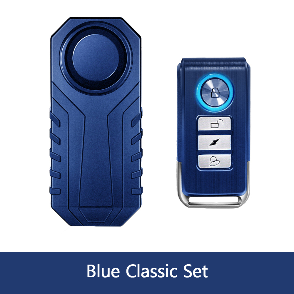 Extractme – alarme de Moto, télécommande sans fil, étanche, 113db, pour vélo, Scooter électrique, Moto, alarme de sécurité antivol: Black