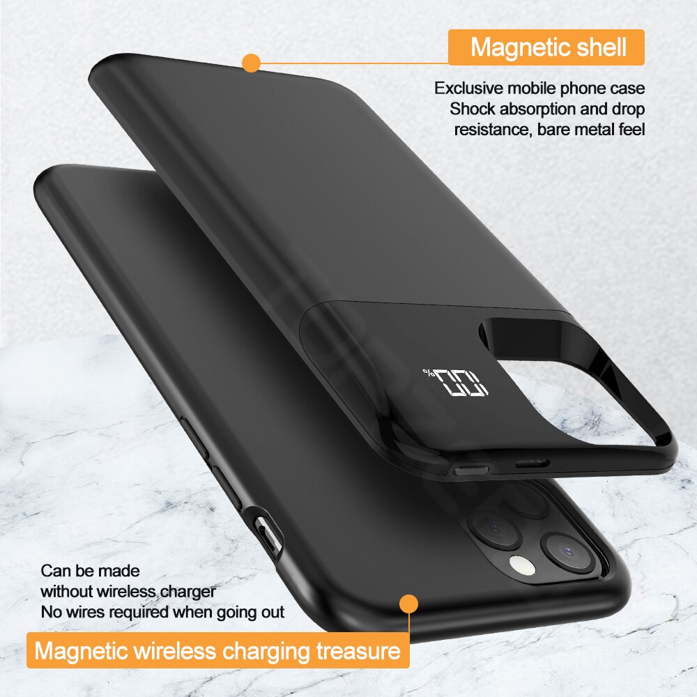 etui na baterie robić iPhone X XS XR XS MAX oddzielny wyświetlacz cyfrowy doprowadziło etui na Powerbank robić iPhone 11 zawodowiec MAX etui robić ładowania baterii
