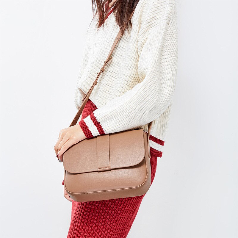 Style Feminine Style Retro Texture Small Square Bag Single Shoulder Bag Messenger Bag Lady Bag