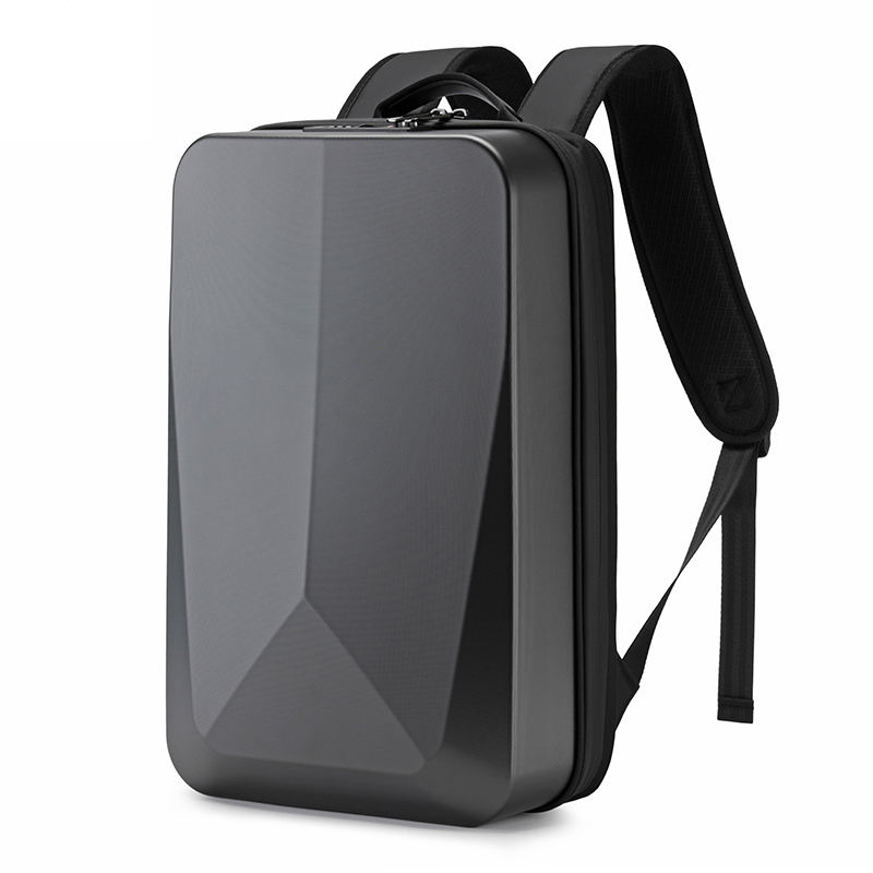 15,6-Zoll-Laptop-Rucksack mit Hartschale für Herren, wasserdicht, Diebstahlschutz, erweiterbar, TSA-Schloss, Spielen-Pack, luxuriöser Geschäft-Rucksack, USB-Aufladung: Beige