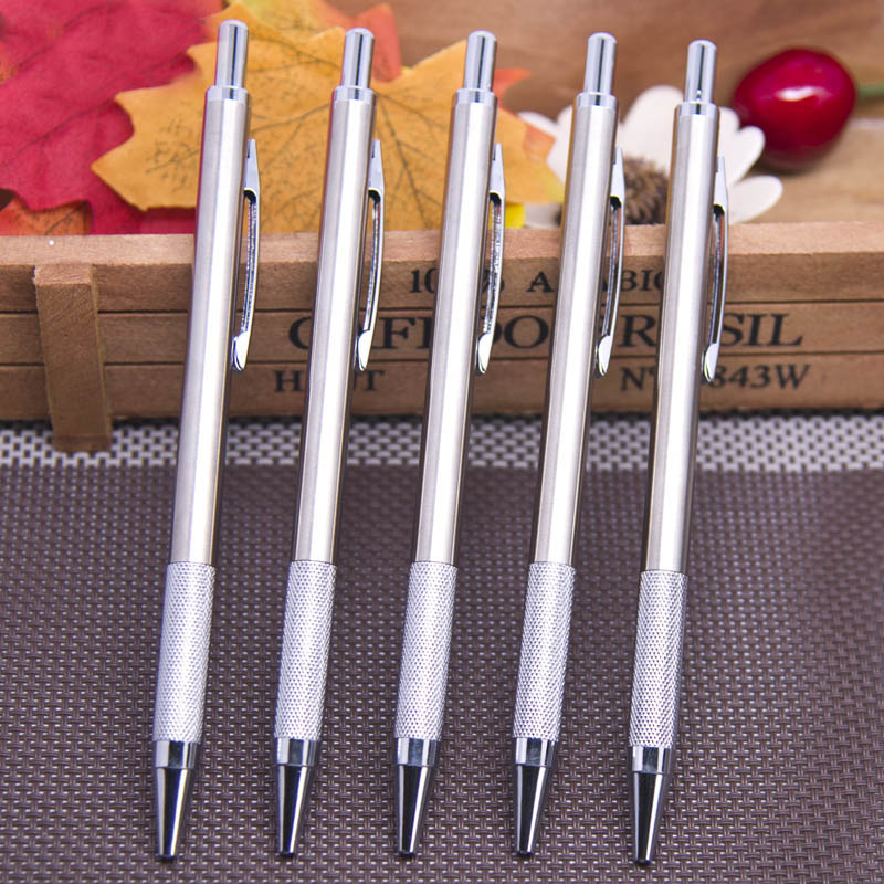 5pcs/set 2.0mm Metal Lead Holder Mechanical Drafting Drawing Pencil For School And Office Stationery