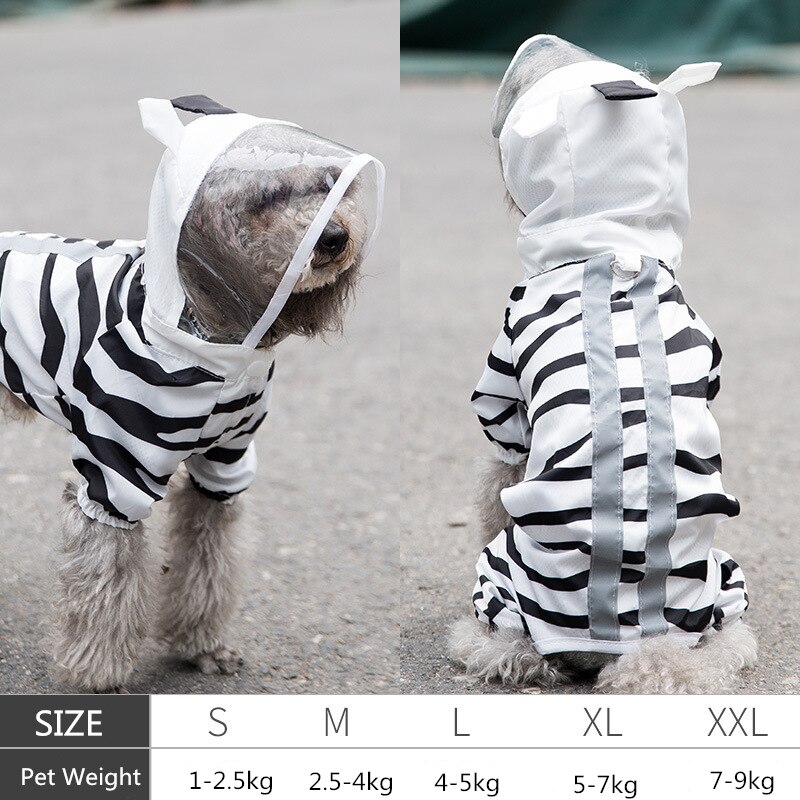 Dog Raincoat Waterproof Pet Clothes PVC Dog Rain Coat Pet Raincoat Dog Clothes for Small Dogs