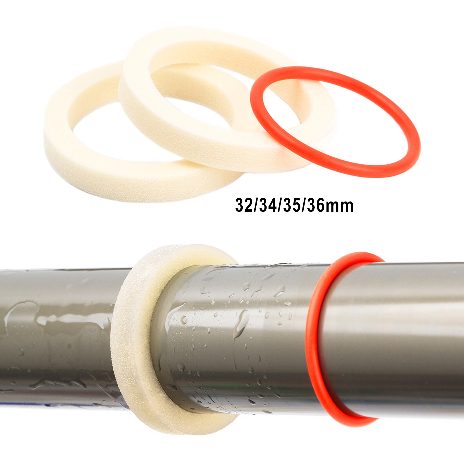 Bike Front Fork Suspension Sponge Ring Kit Oil Sealed Foam Maintenance Tool