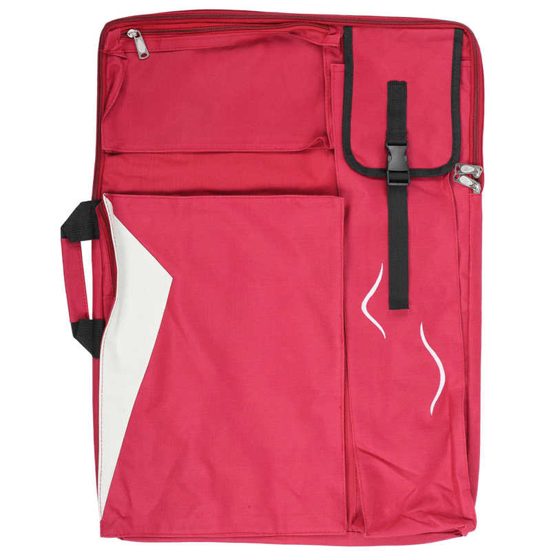 Croquis peinture sac à dos peinture sac à dos croquis planche à dessin 4k multifonctionnel Art sac étanche sac à dos: Rouge