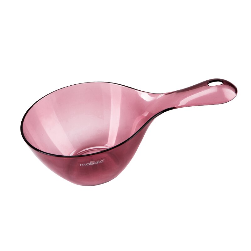 Cuchara de agua PCTG de plástico para cocina, cuchara de agua de baño para bebés y niños, cucharón, herramienta para lavar el cabello: Borgoña