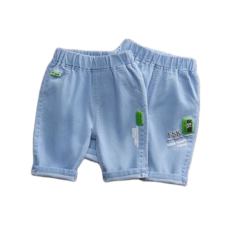 Estate bambini neonati Jeans abbigliamento pantaloncini di Jeans pantaloni vita elastica pantaloni corti bambini ragazzo abbigliamento Casual pantaloni 3-7T