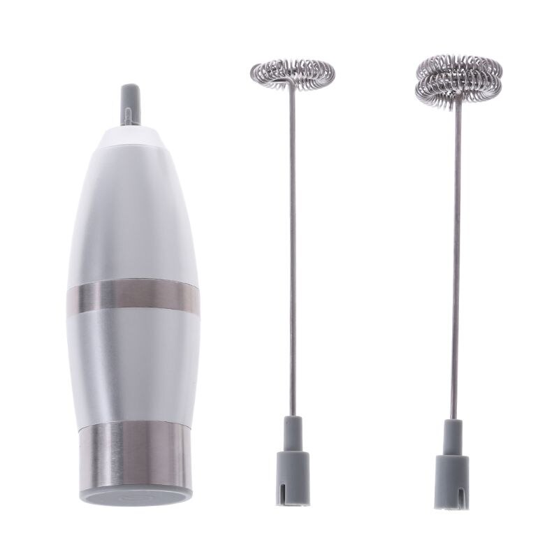 Kit de Espumador de leche eléctrico de mano de acero inoxidable agitador automático herramientas de cocina 10166