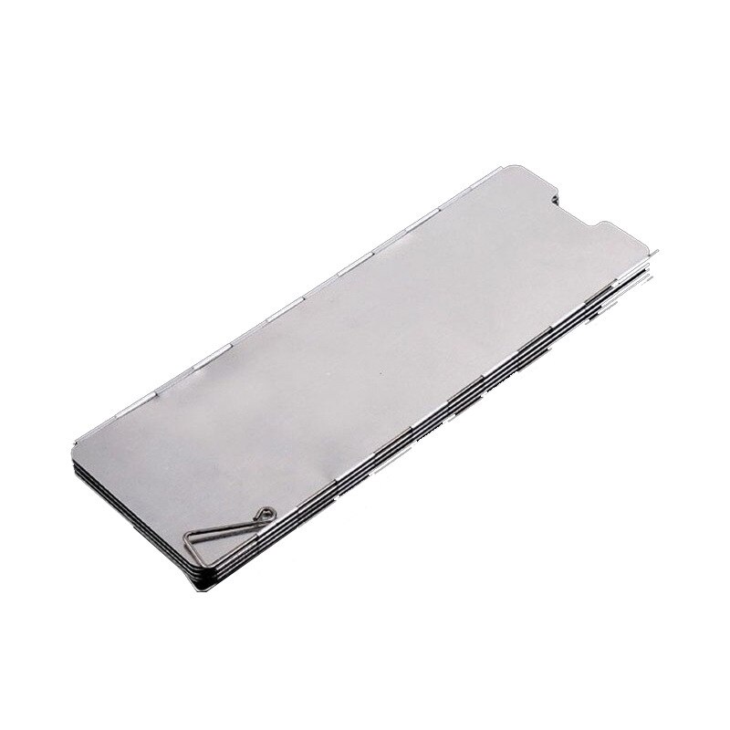 8/10/12/14/16 Plate Foldable Stove Windshield Outdoor Cooking Gas Stove Wind Shield Picnic Cookware Windbreak Camping Equipment