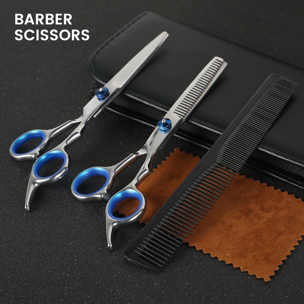 Profesjonalne ścinanie włosów zestaw przerzedzenie nożyczki fryzjer salon Dom nożyce fryzjerskie zestaw grzebieniowy fryzjer salon fryzjerski zestaw narzędzi