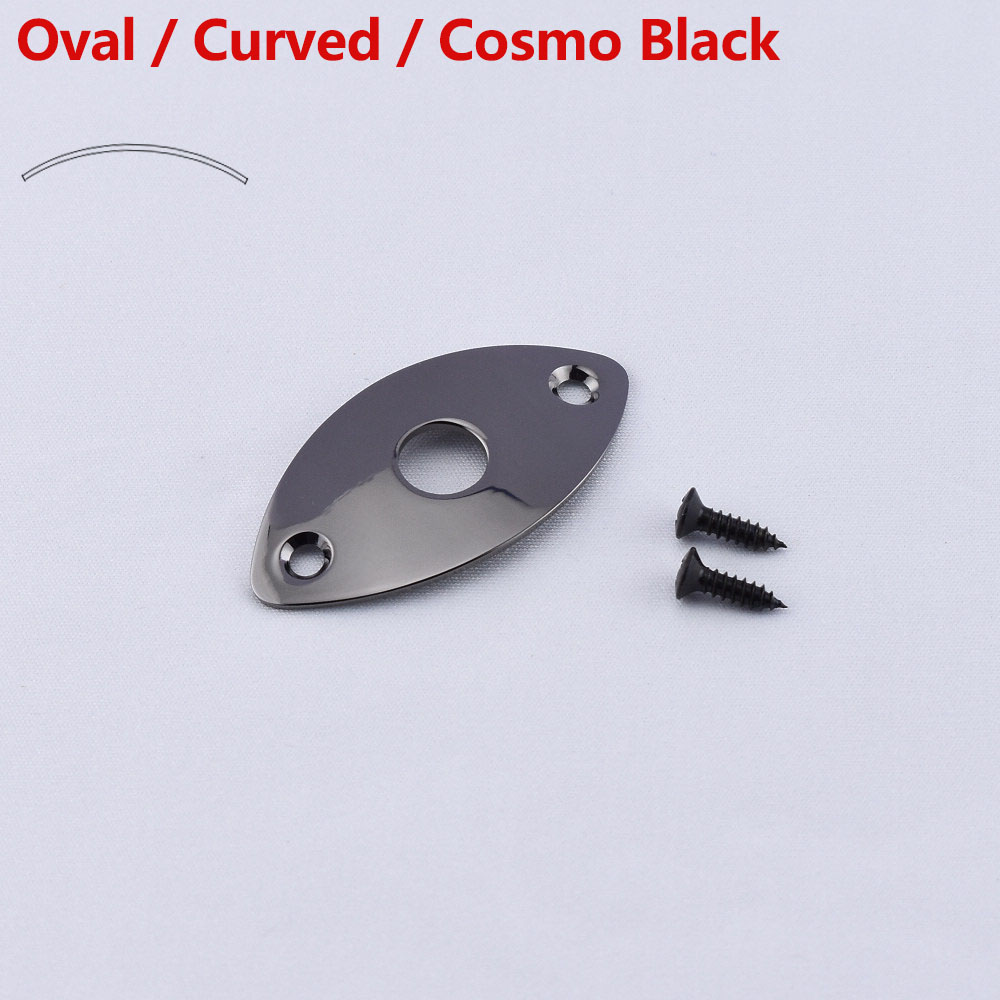 【Made in Japan by GOTOH】 Flat / Curved Stainless Steel Jack Plate For Electric Guitar Bass: OC-CK 1 Piece