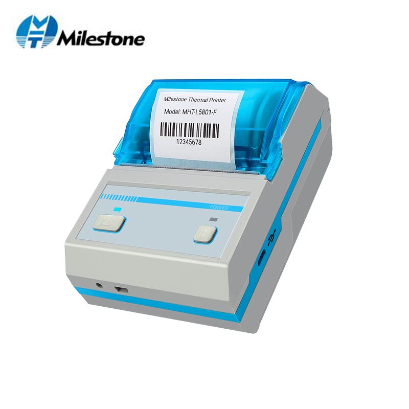 Milestone Thermal Label Printer Bluetooth Barcode Printer Support Android IOS Mini Wireless Bar Code Label Maker