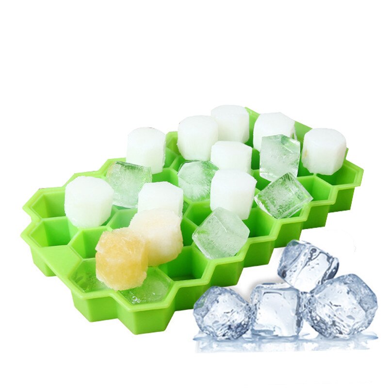 Honingraat Ice Cube Tray Cubes Silicone Ice Cube Maker Mold Met Deksels Voor Ijs Party Whiskey Cocktail Koud Drankje kerst