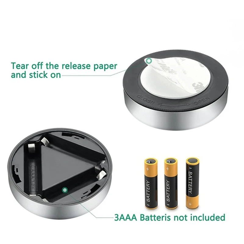 Underskabs-led-lys natlampe trådløs væglampe med touch-afbryder sengelampe batteridrevet led-natlampe for soveværelset