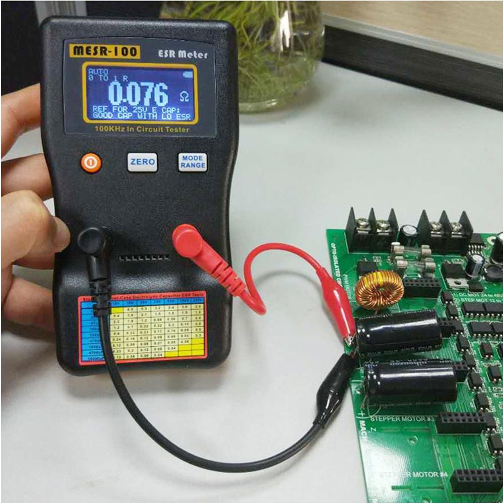 MESR-100 ESR Capacitance Meter Ohm Meter Measuring Capacitance Resistance Capacitor Circuit Tester
