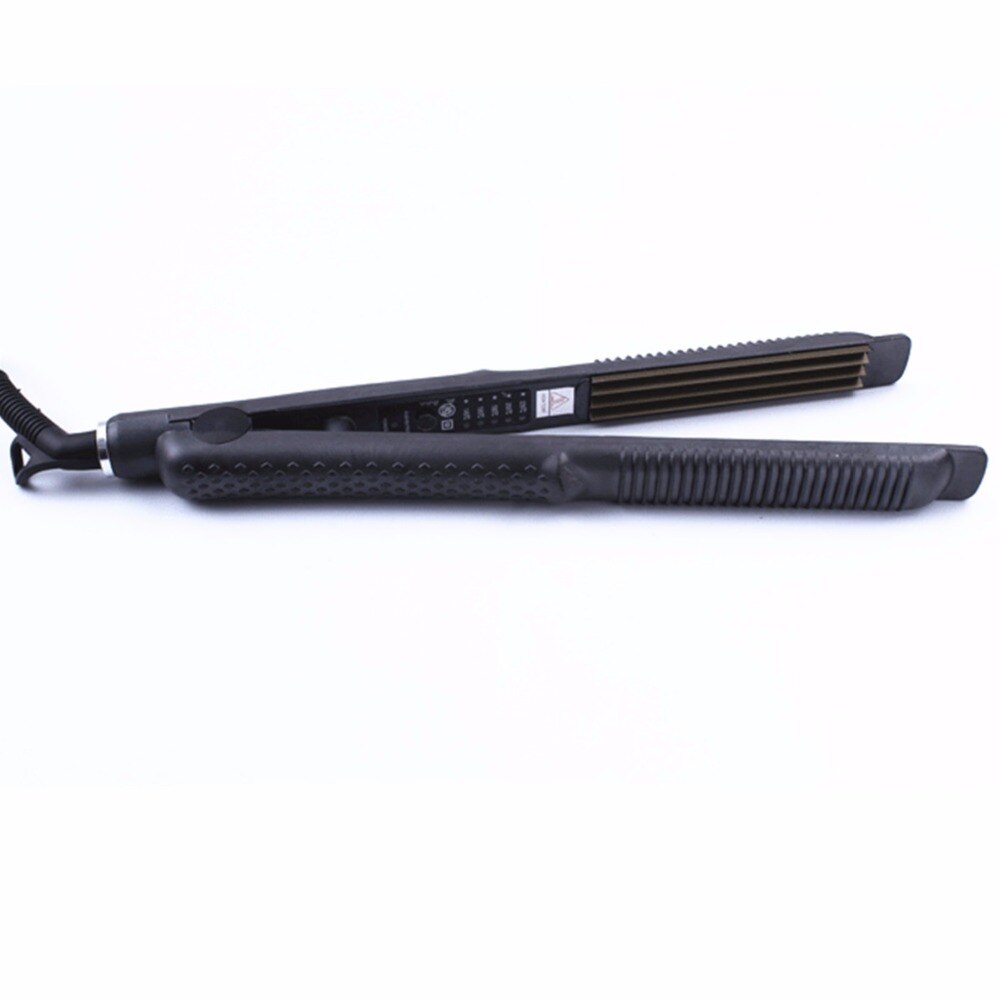 Plancha de pelo eléctrica de cerámica, Mini plancha plana ondulada, Rizador de pelo seco y húmedo, herramienta de estilismo, férula, ondas pequeñas