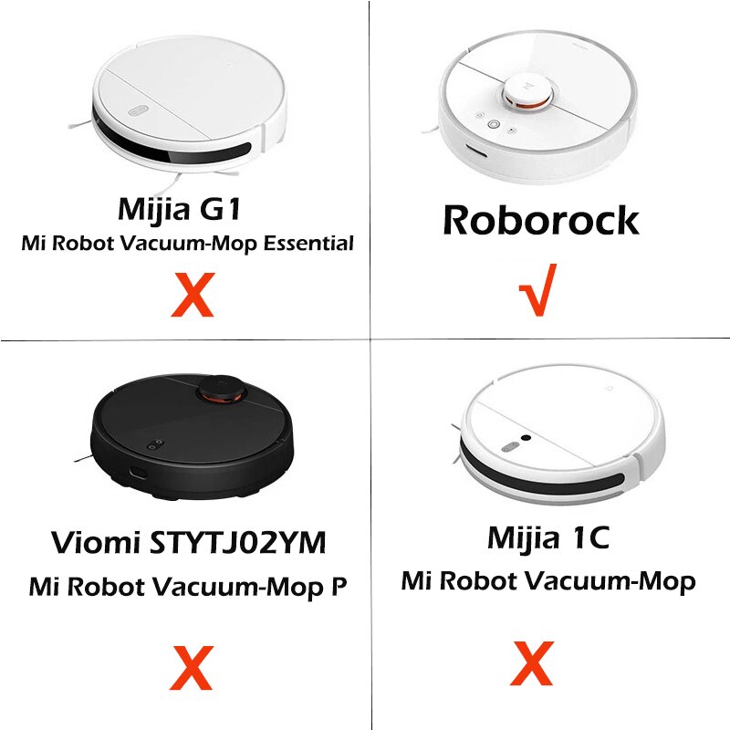 12 stk.  in 1 vandtankfilter til xiaomi roborock  s5 max  s50 s51 xiomi roborock  s6 robotstøvsugerfiltre dele xaomi -sæt