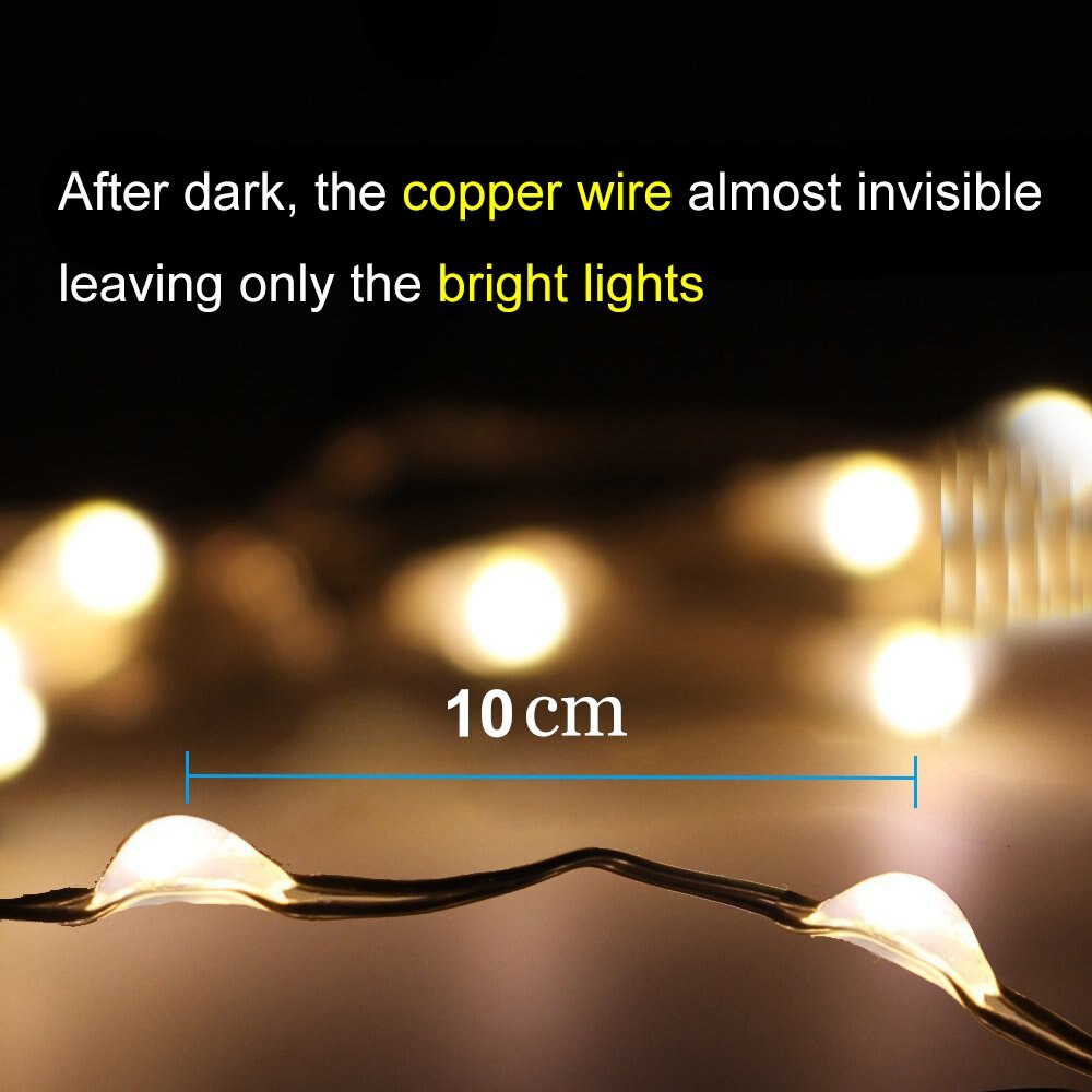 Solar String Lights Led Koperdraad Fairy Lights Indoor Outdoor Waterdichte Solar Decoratie Voor Diy Tuinen Home Party Kerst