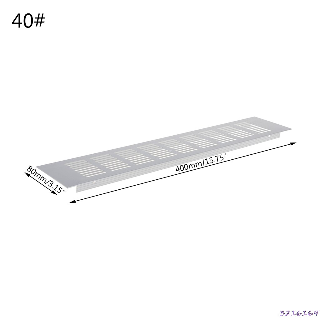 Aluminum Alloy Air Vent Perforated Sheet Web Plate Ventilation Grille: size 40cm