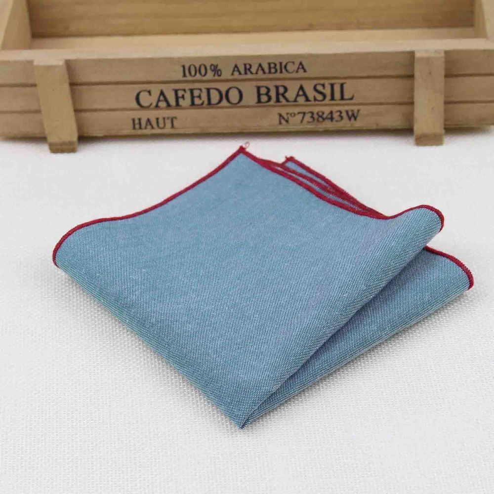 Handkerchief Scarves Vintage Like Linen Hankies Men's Pocket Square Handkerchiefs Solid Color23*23cm: 2