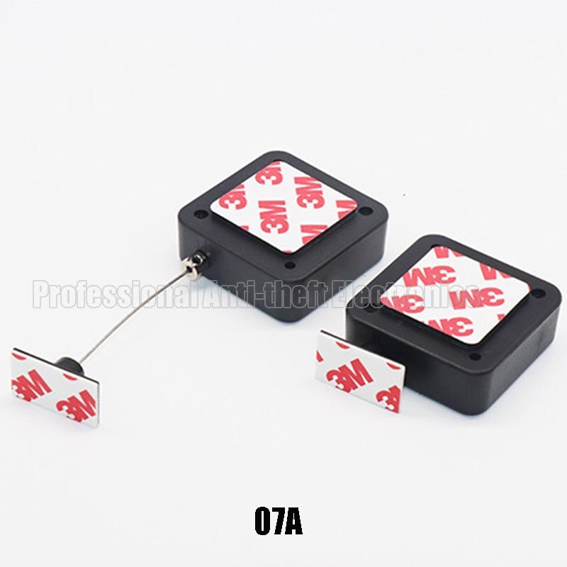retractable anti-theft pull wire box recoiler square security steel cable 20pcs/lot: 07A