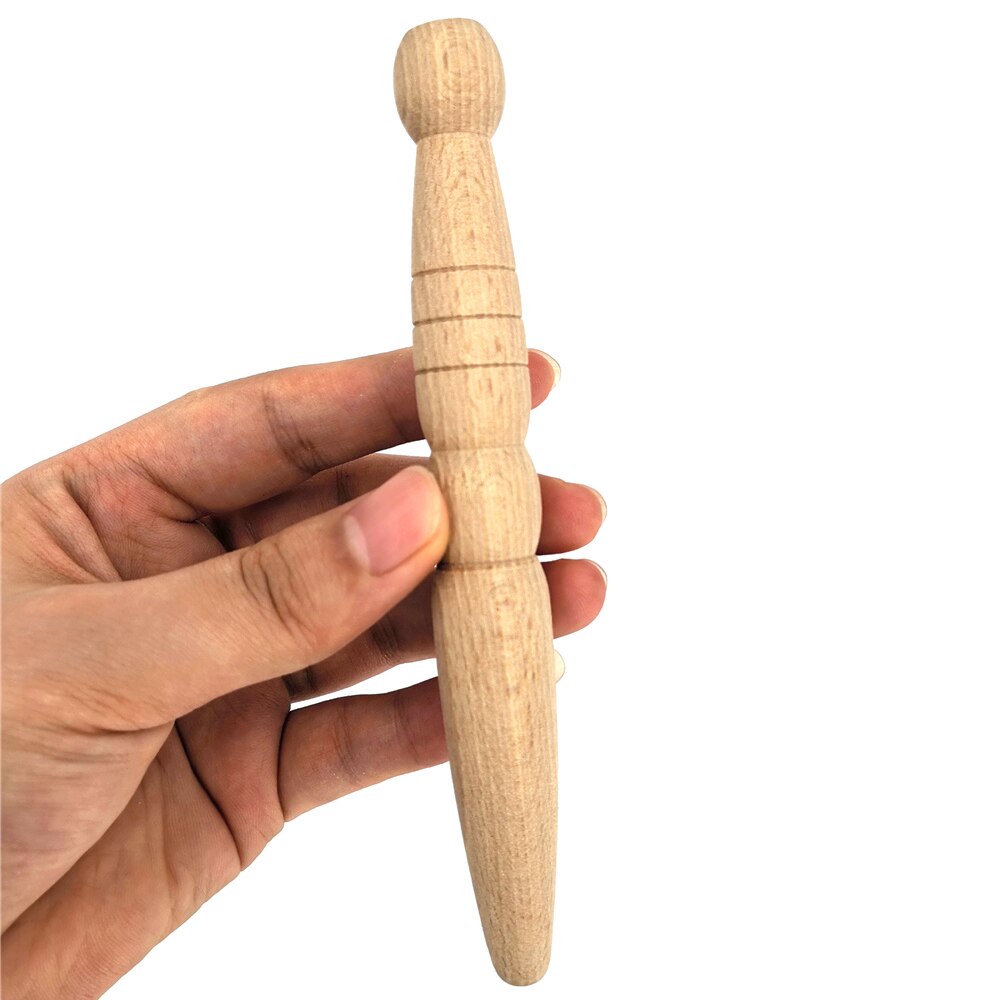 1/3PCS Original Wooden Foot Body Massage Stick Relieve Muscle Soreness Relaxing Tool Foot Reflexology Massager Health Care: C