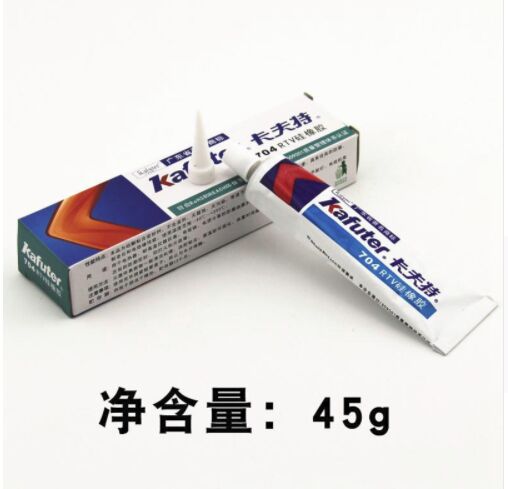 Mastic en caoutchouc de silicone 704 noir | Caoutchouc de silicone résistant, scellant électronique à haute température, isolation fixe étanche