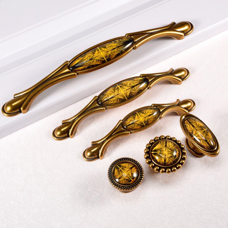 Vintage Tür Griffe Retro Bronze Küche Kabinett Knöpfe und Griffe Möbel Schrank Schrank Griff Schrank Schublade Knöpfe Zieht