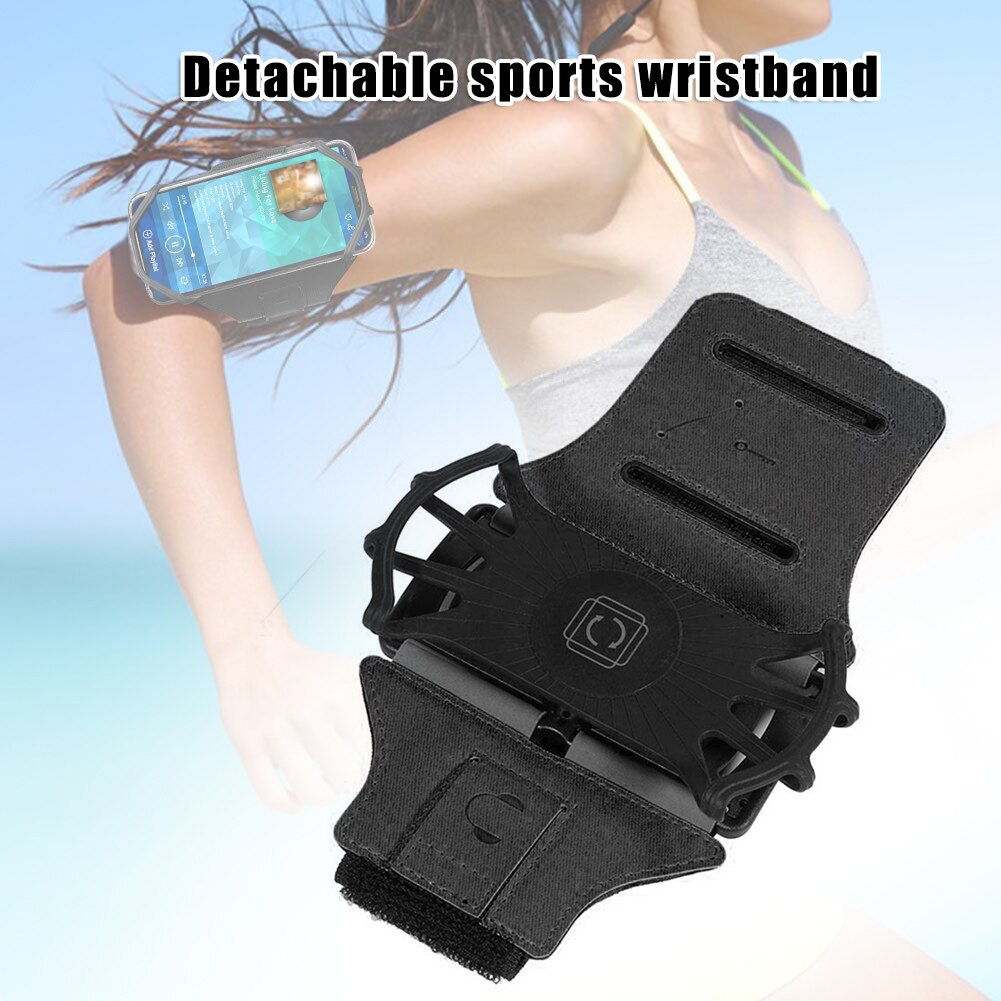 Support pour téléphone portable de brassard détachable rotatif 360 pour la remise en forme de Sports de plein air en cours d'exécution ND998