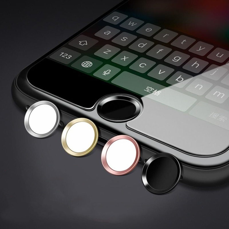 1Pcs Ondersteuning Vingerafdruk Unlock Touch Key Id Home Button Sticker Protector Toetsenbord Keycap Voor Iphone 5 S 5 Se 4 6 6S 7 Plus
