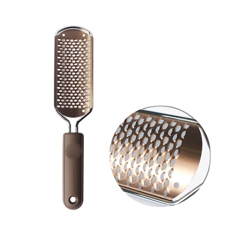 Voetvijl eeltverwijderaar pedicure voetvijl voeten eeltverwijderaar grote voetrasp voetscrubber roestvrij droge voeten: Zilver