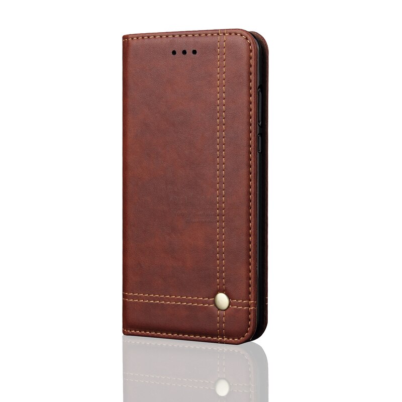 Funda magnética de cuero para teléfono móvil Xiaomi Redmi Note 10 Pro, carcasa de lujo con soporte para tarjetas, estilo Retro: for Redmi Note 10 / Coffee