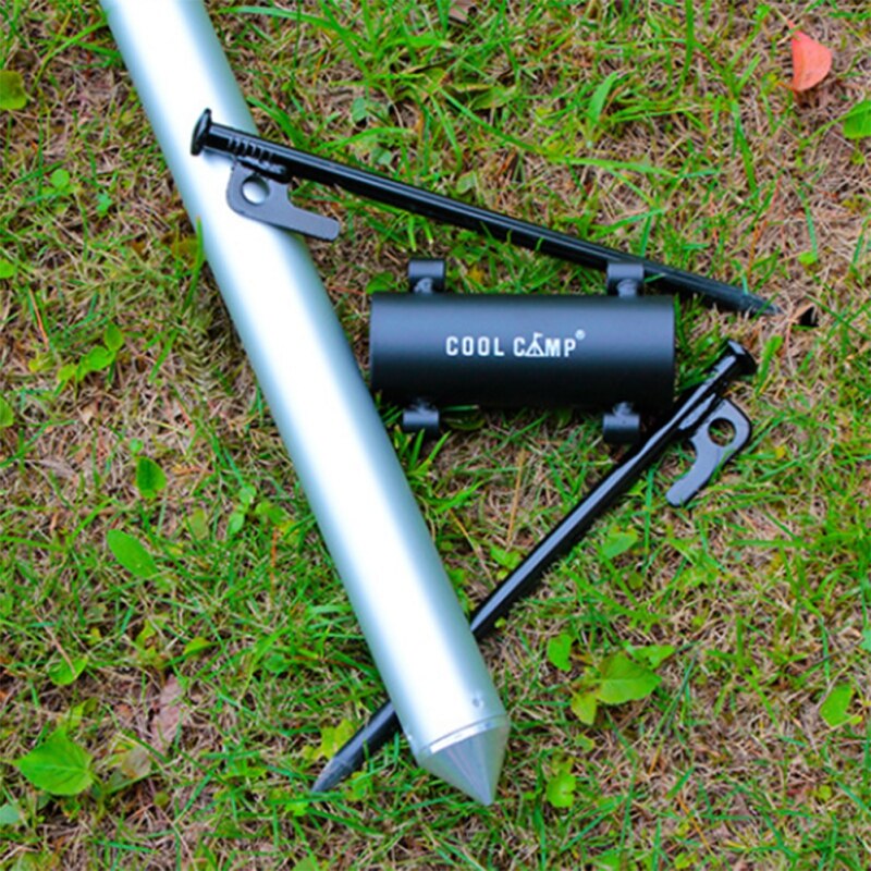 Tent Canopy Pole Holder Tent Awning Pole Fixation Pipe Outdoor Camping Fishing Camp Pole Nail Holder