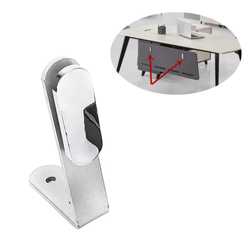 Screen Clip Partition Bracket L-Shaped Desktop Divider Clip for Student Desks, Office, Library Desks (2 Pieces)