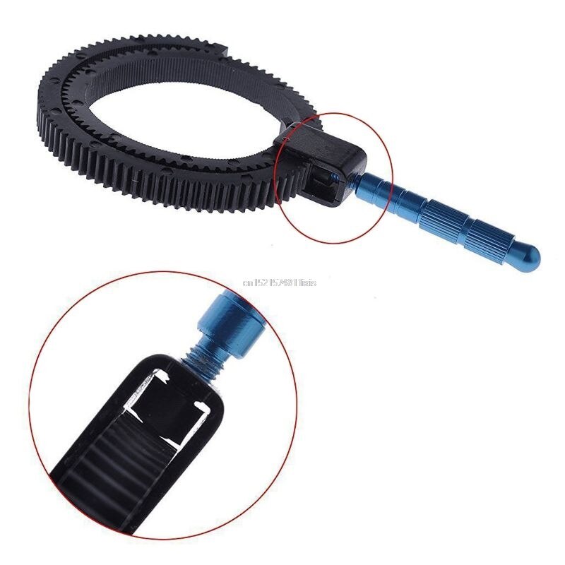 Follow Focus Engrenagem Belt Anel ajustável Aperto Liga de Alumínio Acessórios Da Câmera DSLR SLR Camcorder