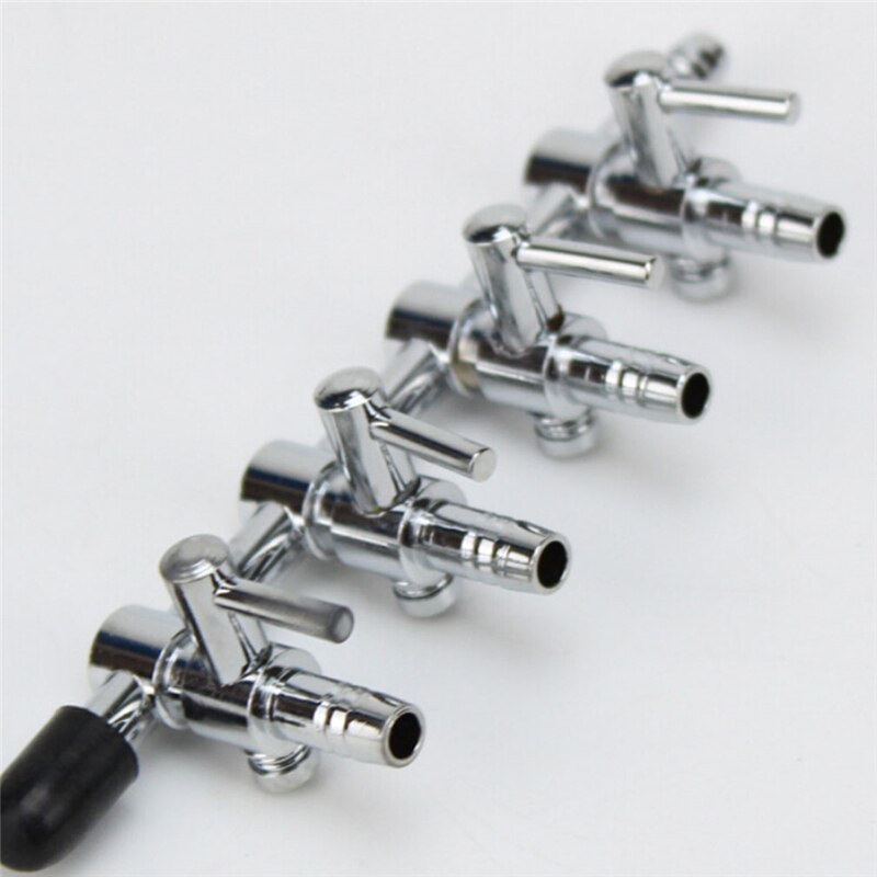 Aquarium accessoires 3 4 5 manieren aquarium inline luchtverdeler regelklep voor aquarium zuurstofpomp slang