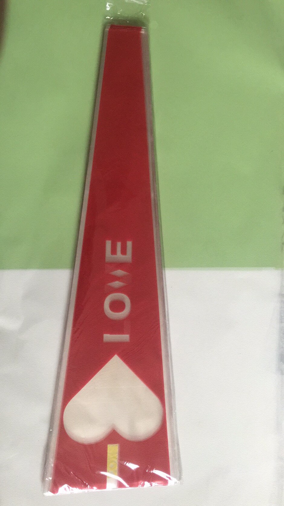 100pcs mini Transparency Bag Rose Single Flower Bag Bouquet Wrapping Paper Plastic Opp Bag Floral Packaging Materials Accessory: Light Green