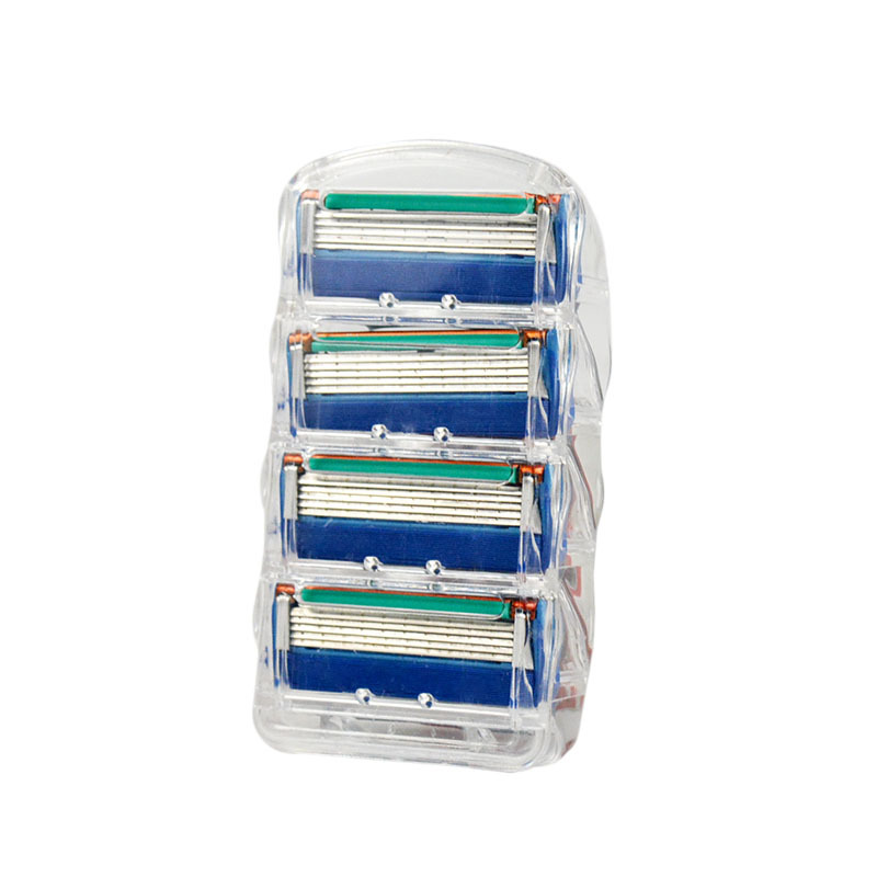 4 stks/partij Professionele Scheren 5 Lagen Scheermesjes Voor Standaard Baard Scheerapparaat Trimmer Blades