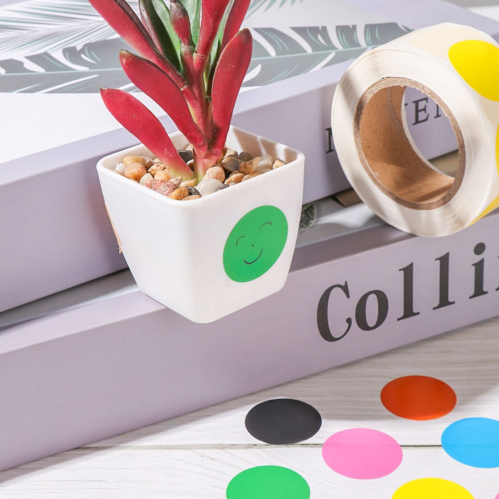 500Pcs/Roll Chroma Label Color Code Dot Labels Stickers Seal Labels Scrapbooking For Packaging Stationery Stickers